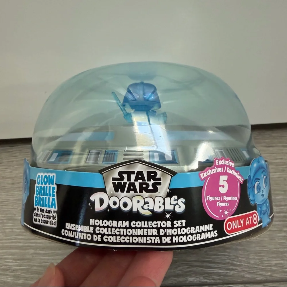 STAR WARS DISNEY DOORABLES HOLOGRAM COLLECTOR SET 5 FIGURES NEW IN BOX